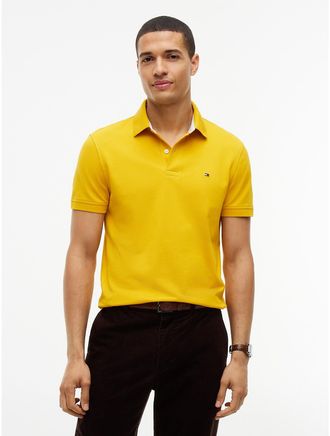 Tommy Hilfiger Mens Regular Fit Stretch Tommy Polo - Countryside Yellow - XXXL
