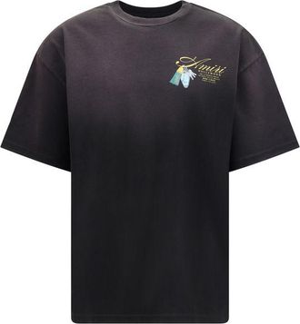 Amiri Black Cotton Mens T-Shirt
