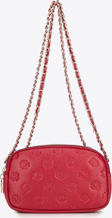 Wittchen Dames Leren Crossbody Tas met Ketting, Framboos, Natuurlijk Leer