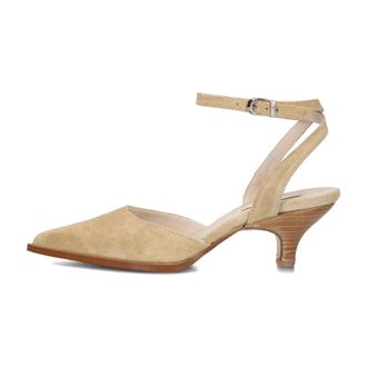 Lina Locchi Slingback Pumps - Dames - Schoenen - Beige - Maat: 39 EU Su&egrave;de