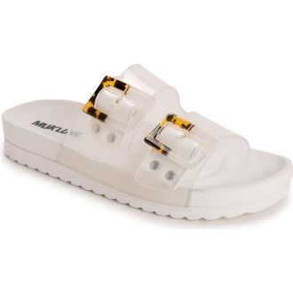 Muk Luks Womens Grand Cayman Sandal in Clear at Nordstrom, Size 10