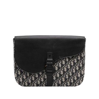 Dior Pre-owned Saddle A4 Pouch - Dames - Pre-owned - Blauw - Maat: ONE Size