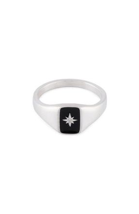 Serge DeNimes Abyssal Signet Ring in Silver at Nordstrom, Size 11.5