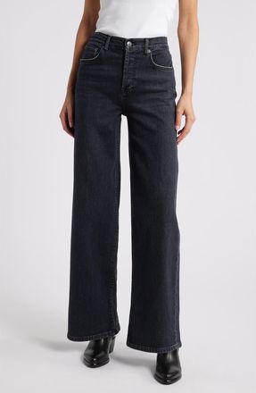 Rails Getty High Waist Wide Leg Jeans in Black Pearl at Nordstrom Rack, Size 31
