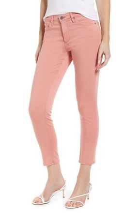 AG - Adriano Goldschmied The Prima Mid Rise Crop Cigarette Jeans in Sulfur Pink Ast at Nordstrom Rack, Size 24