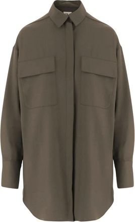 Ql2 Quelledue Shirts - Dames - Overhemden - Groen - M - Overhemden