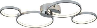 Searchlight Searchlight Solexa - Integrated LED Flush Ceiling Light Chrome