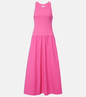Velvet Romilly cotton-blend midi dress