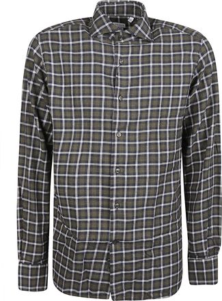 Orian Plaid Washed Long Sleeve Casual Shirt