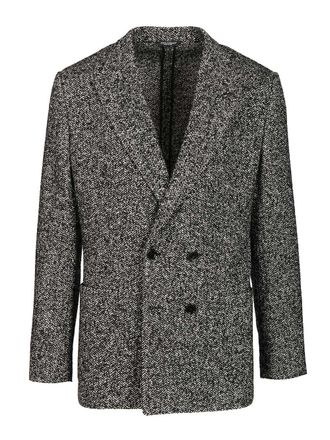Dolce & Gabbana Portofino Double-Breasted Jacket Giacche Grey-Uomo