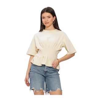 Gestuz Dames, Tops, Beige, Maat: XL