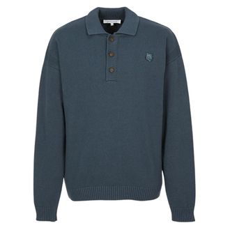 Maison Kitsuné Heren, Tops, Grijs, Maat: S Katoen