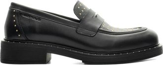 Ambitious Giselle Penny Loafer - Dames - Loafers - Zwart - 36 EU - Leer - Schoenen
