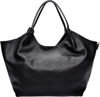Isabella Rhea Zwart Rundleer Tas