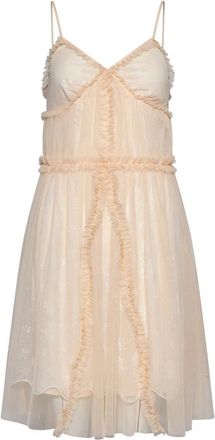 Silvian Heach Jurk met dunne bandjes en decoratieve details - Dames - Feestkleedjes - Roze - XS - Kleedjes