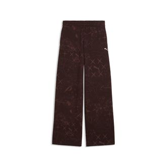 Puma Pantaloni Street Glam Slouchy da donna, Accessori, Marrone, XL
