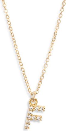 Set & Stones Gemma Initial Necklace in Gold /F at Nordstrom