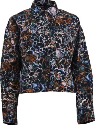 Ulla Johnson Aria Printed Blouse In Multicolor Cotton