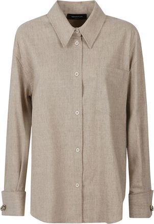 Fabiana Filippi Shirts - Dames - Overhemden - Beige - XS - Overhemden