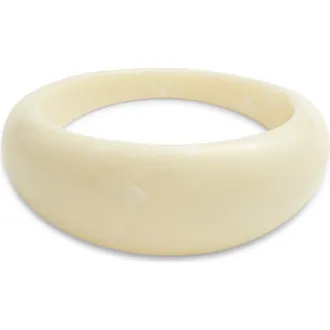 Open Edit Oval Bangle in Ivory at Nordstrom