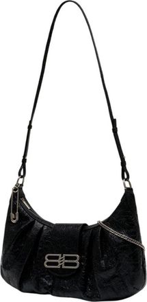 Balenciaga Womens Pamela Shoulder Bag Black Lambskin
