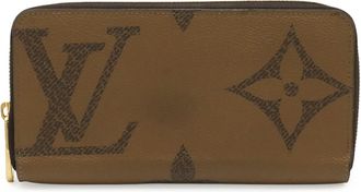 Louis Vuitton Monogram Brown Light Brown Monogram Monogram Reverse Long Wallet (Bi-Fold) (Pre-Owned)