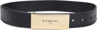 Givenchy plaque leather belt - Black