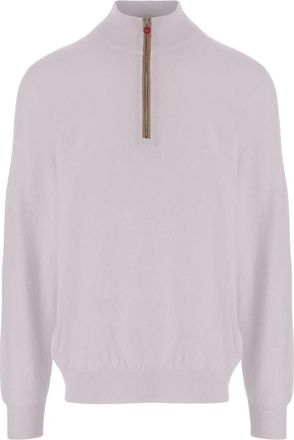 Kiton Cashmere Knitwear, male, Purple, XL, Cashmere Jumper