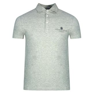 Aquascutum London vet logo grijs poloshirt