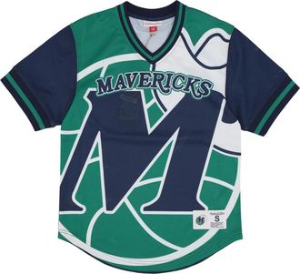 Mitchell & Ness NBA Jumbotron 3.0 Mesh V-hals Jas - Heren - Fitness - Veelkleurig - M - Polyester - Fitness