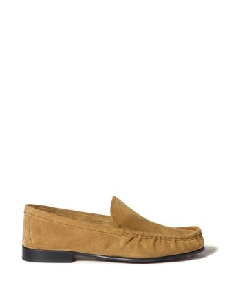 VIP【関税送料無料】希少 Miu Miu Suede Calf Leather Loafers Miu Miu Black Leather Loafers | italist