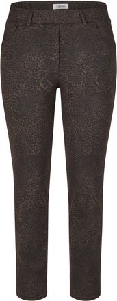 KjBrand Jeggings KJBRAND Jenny, Damen, Gr. 42, N-Gr, braun, Jersey, Obermaterial: 57% Polyester, 38% Viskose, 5% Elasthan, animal-print, figurbetont kn&ouml;chella