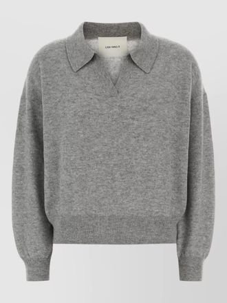 Lisa Yang katriel cashmere sweater collared drop shoulders