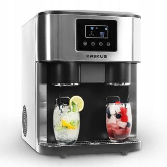 OEM M&aacute;quina De Hielo, Trituradora De Hielo, Dispensador De Agua 3 En 1, Krexus, 18 Kg/24 H, Inox, 380 W
