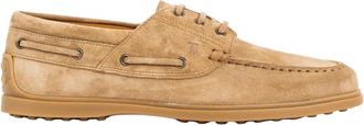 Tod's Tods, Sailor Shoes, male, Brown, Size: 10 1/2 US Suede Boat Shoe