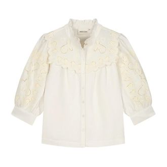 Fab By Fabienne Chapot Fabienne Chapot - Dea Blouse - Dames - Blouses & Shirts - Beige - Maat: 2XL Linnen