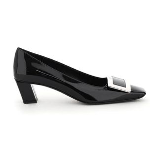 Roger Vivier Belle Vivier Patent Leather Pumps - female - Roger Vivier - Pumps - Black - 3 1/2 UK - Shoes