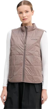 Columbia Sienna Hill Quilted Vest - Dames - Bodywarmers - Bruin - L - Leer - Fitness