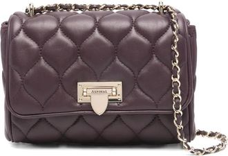 Aspinal of London Borsa a tracolla trapuntata - Viola