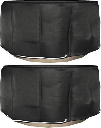 vidaXL Fundas Para Muebles De Jard&iacute;n 2 Uds 10 Ojales Redonda &Oslash;230x90cm Vidaxl