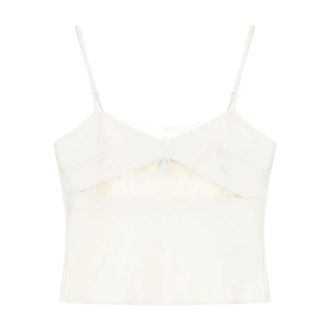 Imperial Sleeveless Tops, female, White, Size: L Canotta