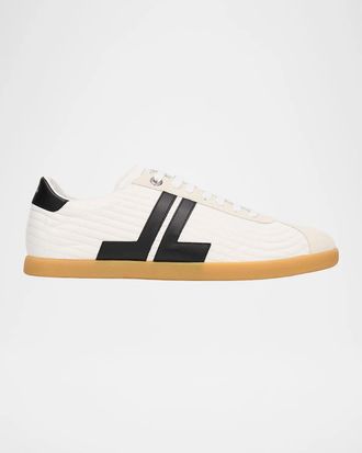 Lanvin Men & apos;s Nylon and Suede Low-Top Sneakers