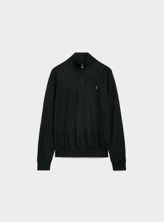 Polo Ralph Lauren Polo Shirt Ralph Lauren - Mens Honeycomb-stitch zip-neck sweater