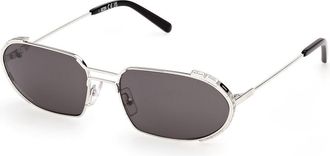 GCDS GD0078 16A Mens Sunglasses Silver Size 60