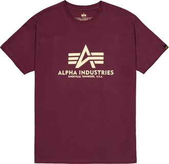 Alpha Industries T-Shirt ALPHA INDUSTRIES Basic T-Shirt BL, Herren, Gr. 3XL, schwarz cherry, Obermaterial: 100% Baumwolle, Shirts T-Shirt
