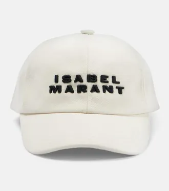 【関税&送料込】Isabel Marant Sand Cotton Tyron Baseball Cap Tyrony Cap Woman ecru and red | ISABEL MARANT Official