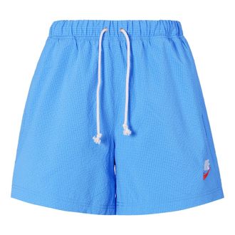 Nike Sportswear Solid Color Logo Micro Mark waterproof Woven Sports Shorts Blue DM5282-412
