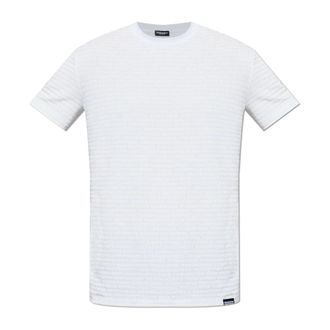 Dsquared2 T-Shirts, male, White, Size: 2XL Monogram Underwear T-Shirt