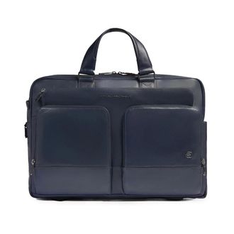 Piquadro Tassen, Heren, Blauw, ONE Size, Leer, W136 Laptop Bag