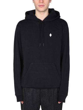 Marcelo Burlon Black Logo Hood Sweatshirt